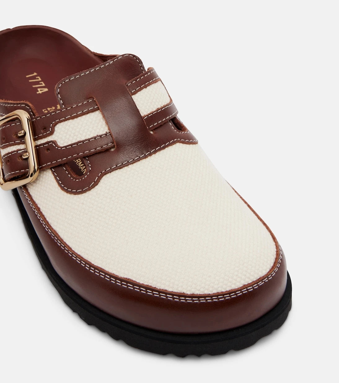 Birkenstock 1774 - Boston leather-trimmed woven clogs