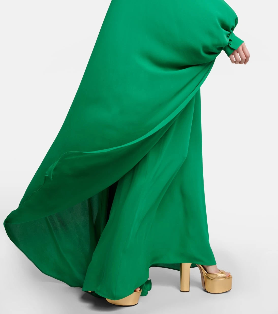 Valentino - Caped cady couture gown