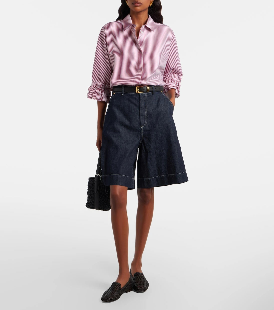 'S Max Mara - Striped cotton poplin shirt
