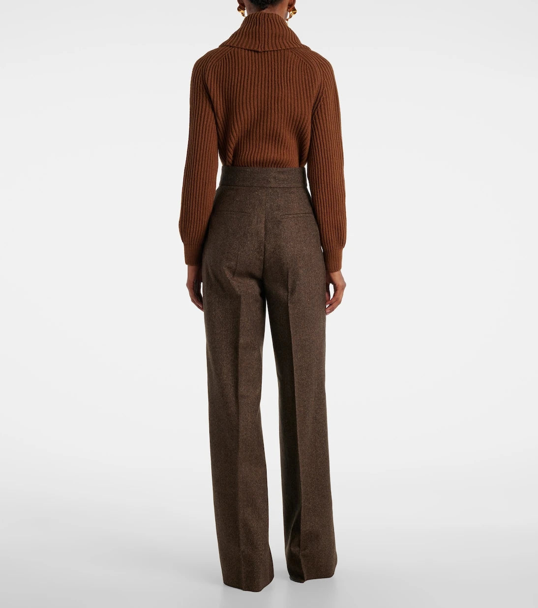 Max Mara - Saf yün boru paça pantolon