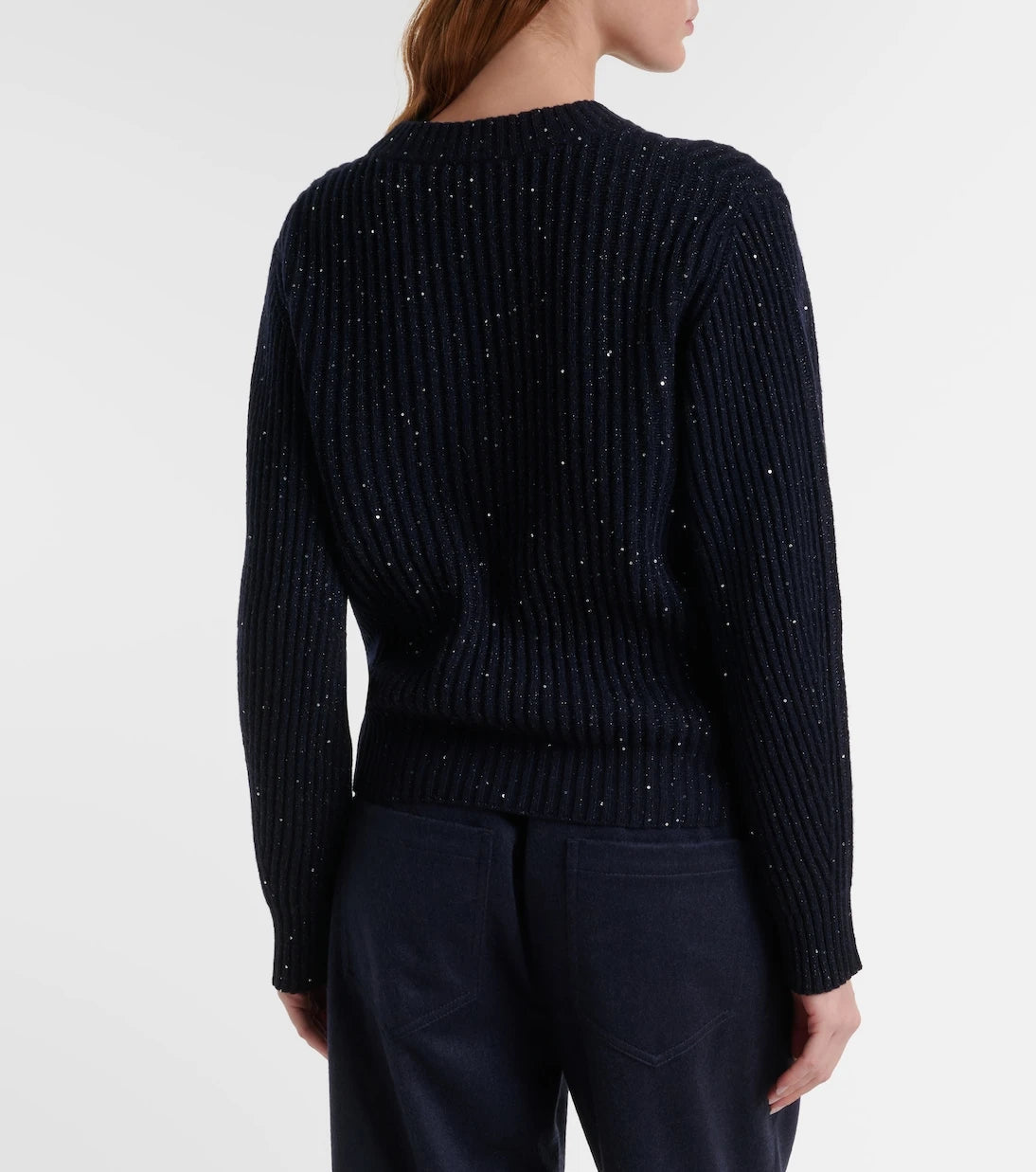Brunello Cucinelli - Sequined cashmere and wool-blend sweater