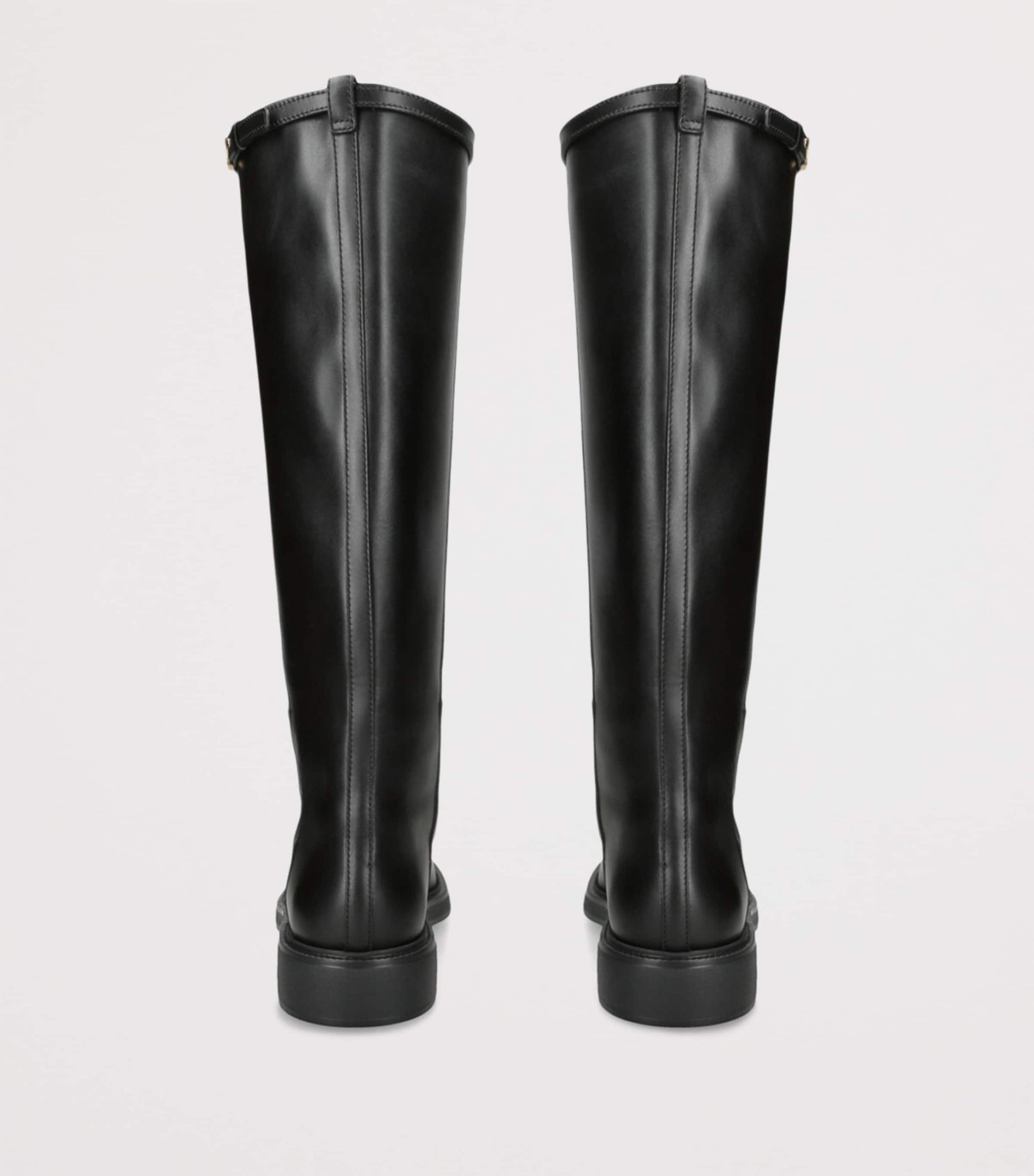 Tod's Black Leather Knee-High Boots