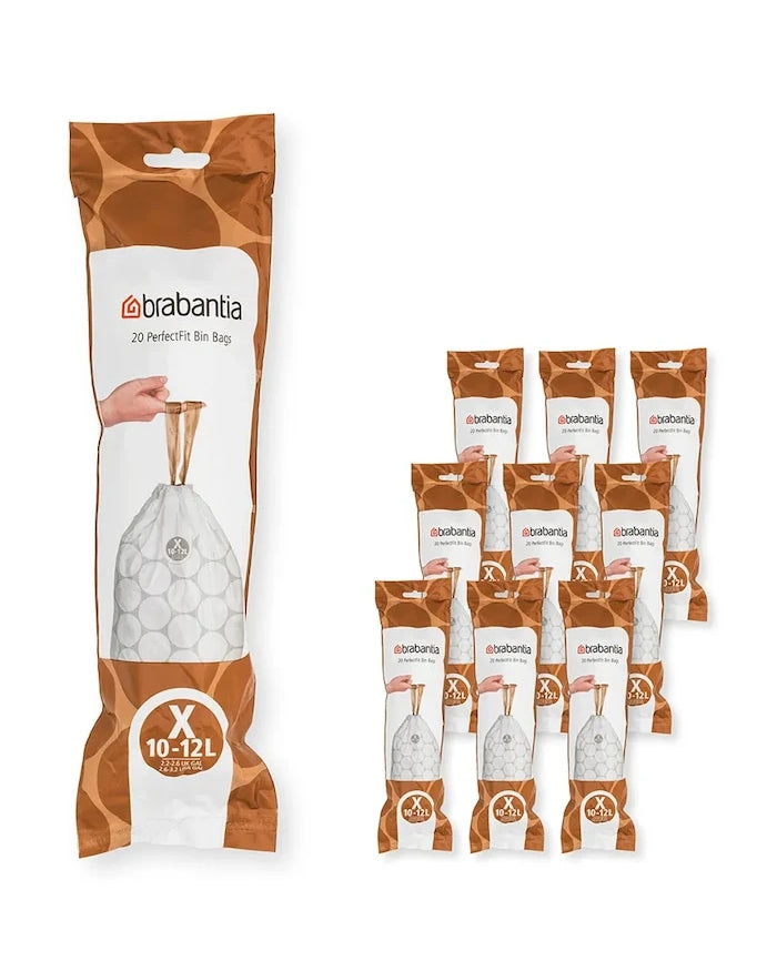 Brabantia PerfectFit Çöp Torbaları, X, 10-12 L, 10 x 20 adet