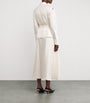 Róhe White Cotton-Silk Midi Dress