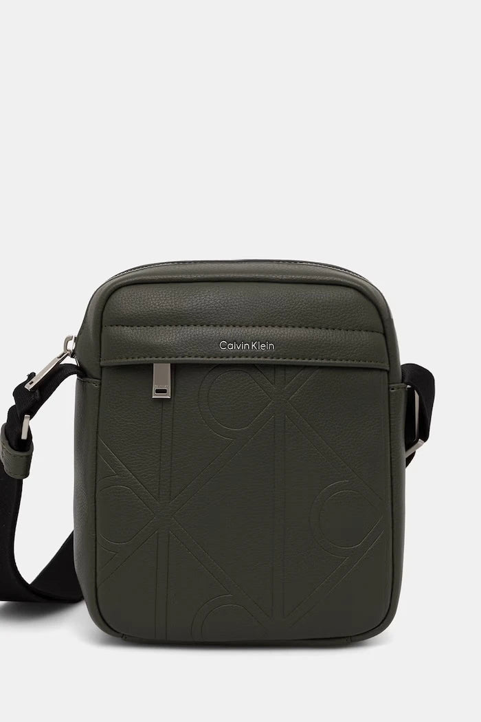 Calvin Klein erkek omuz çantası, suni deri