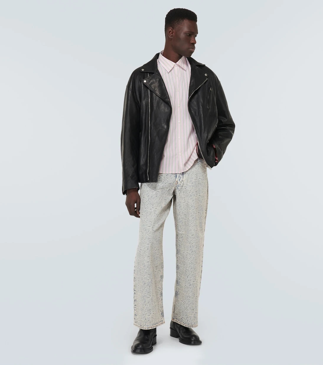 Acne Studios - 1981M monogram wide-leg jeans
