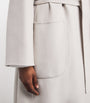 Max Mara White Water-Repellent Twill Trench Coat