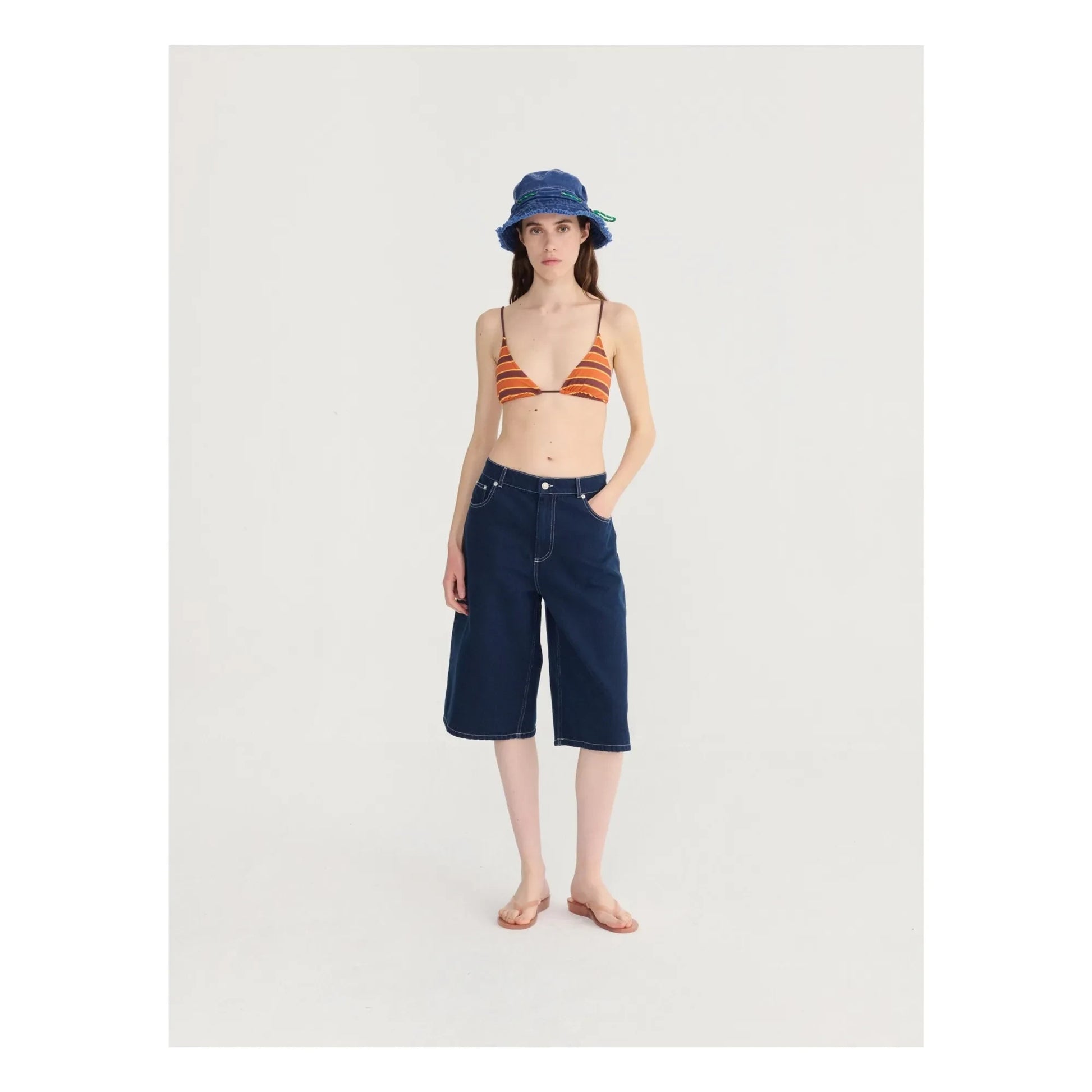 Bobo Choses - Denim Organic Cotton Bermuda shorts | Blue
