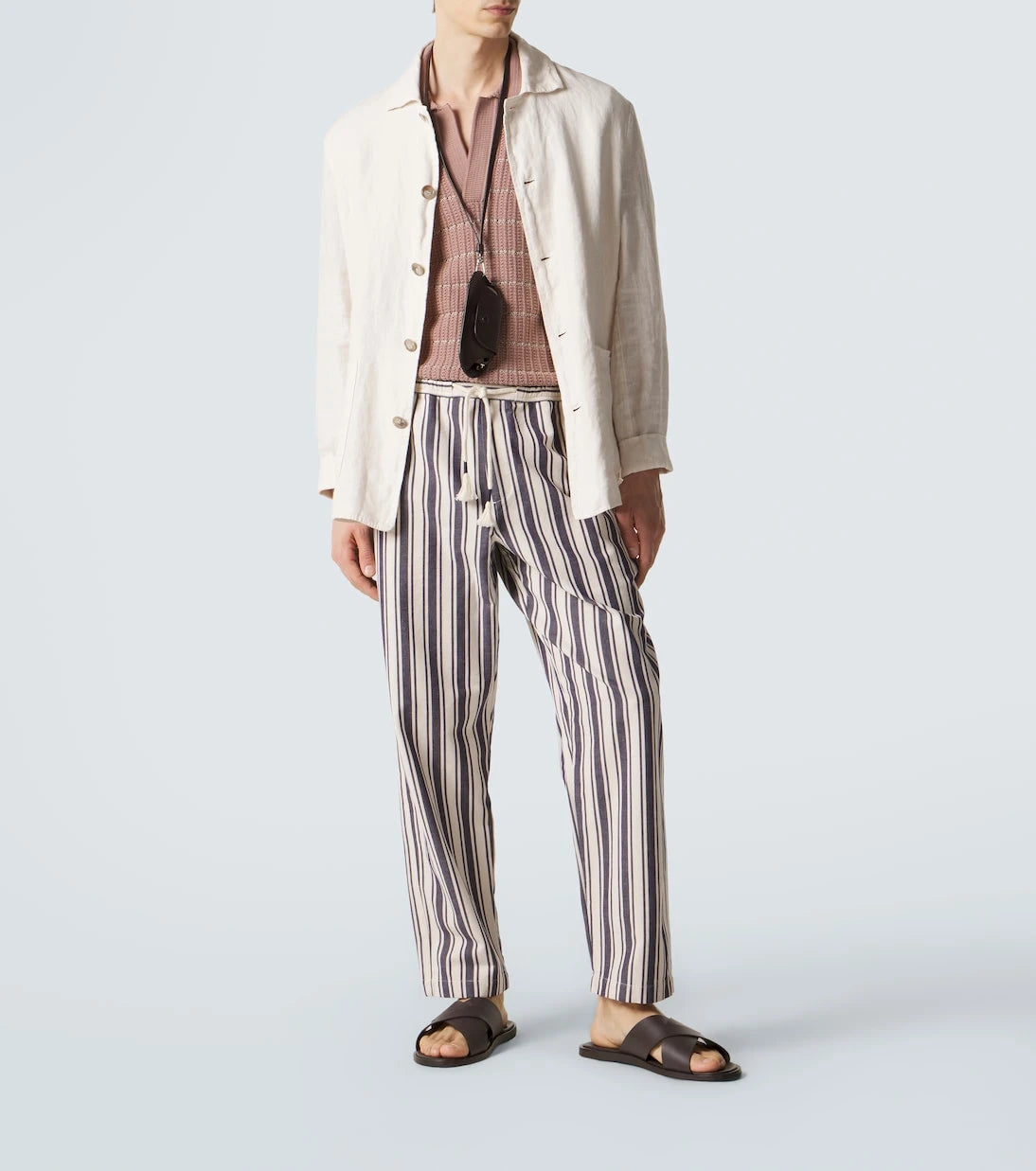Orlebar Brown - Sonoran striped cotton straight pants