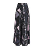 Pucci Black Silk Wide-Leg Trousers