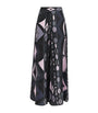 Pucci Black Silk Wide-Leg Trousers