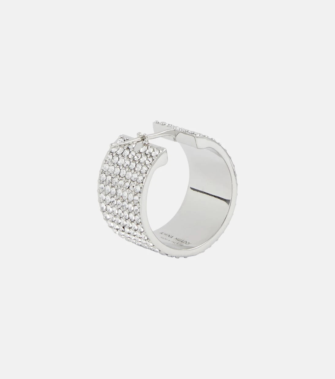 Amina Muaddi - Rih Small embellished hoop earrings