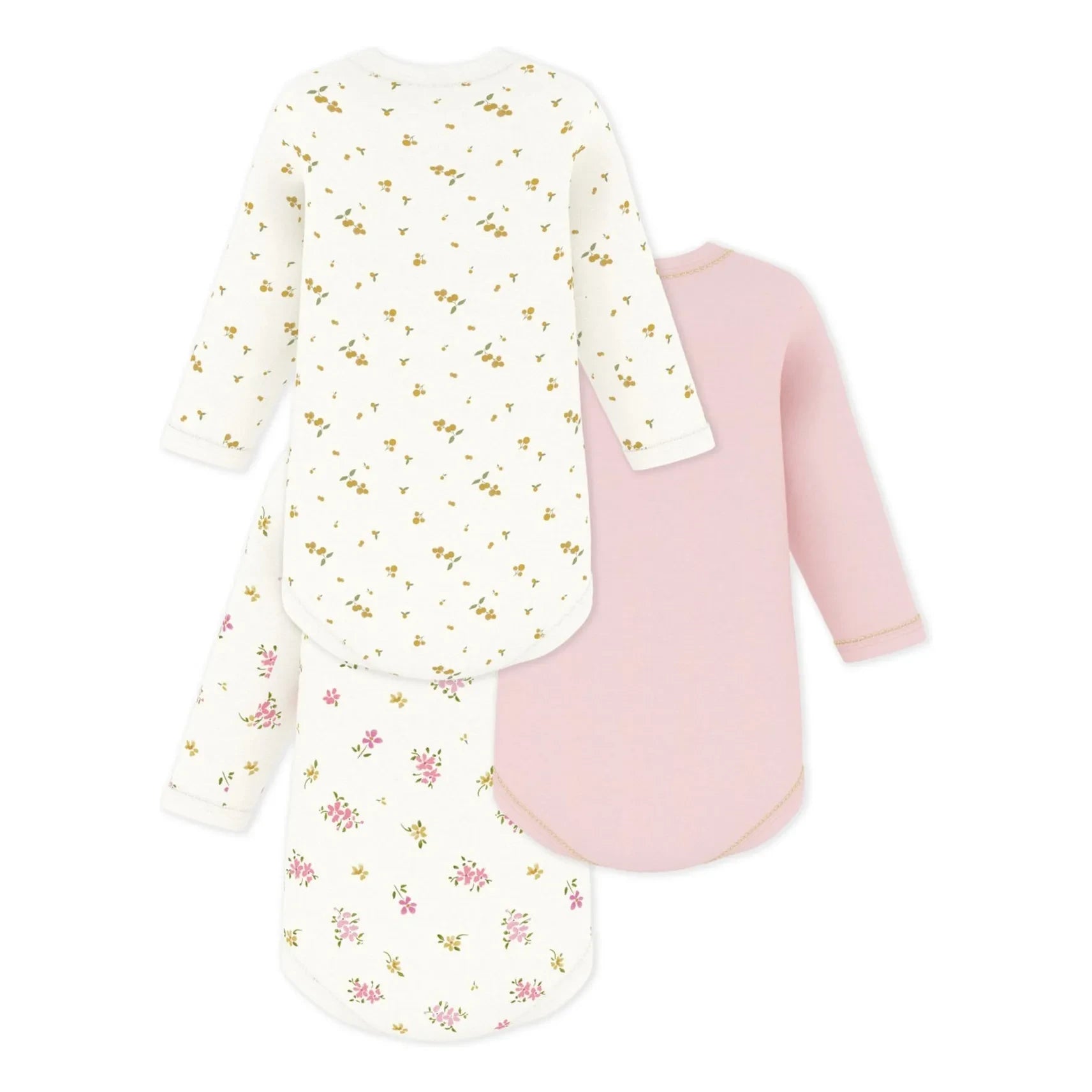 Petit Bateau - Batch 3 Flowered Bodies | White