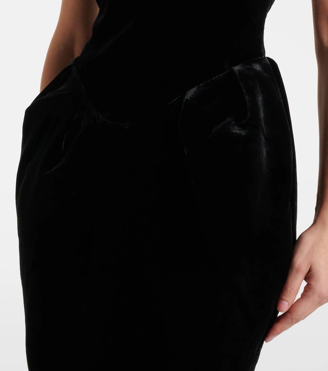 Rasario - Velvet midi dress