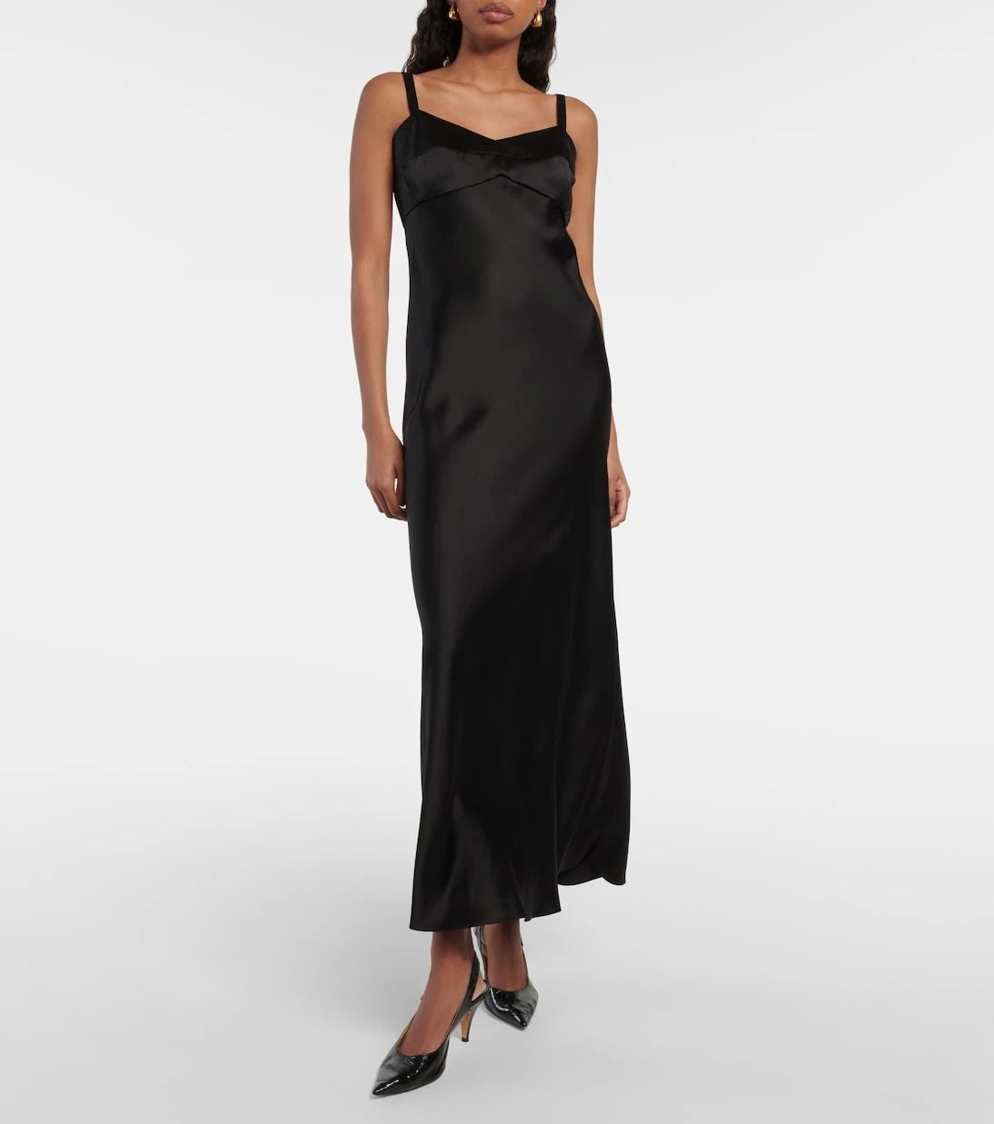 Khaite - Joely satin slip dress