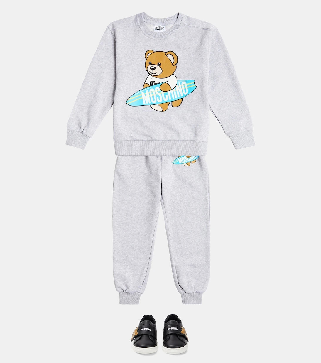 Moschino Kids - Teddy Bear leather sneakers