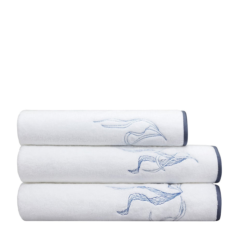 Yves Delorme Couture Organic Cotton Nautilus Guest Towel (42cm x 70cm)