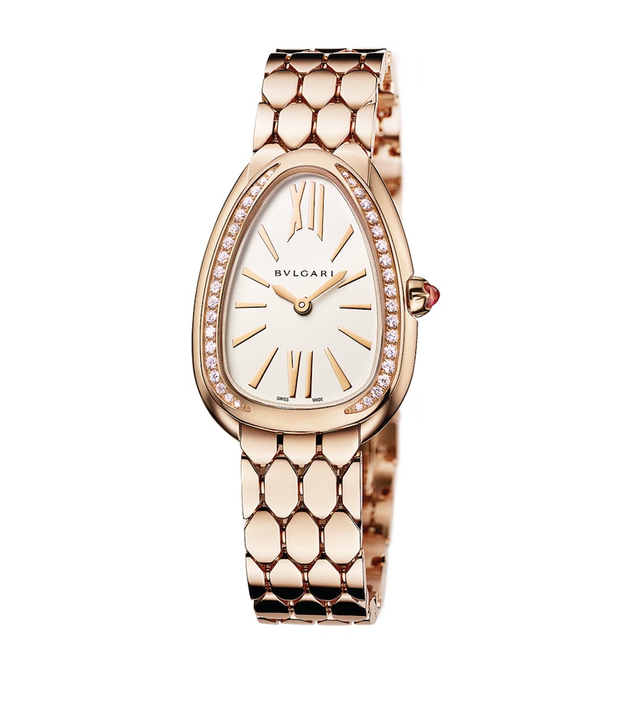 Rose Gold and Diamond Serpenti Seduttori Watch 33mm