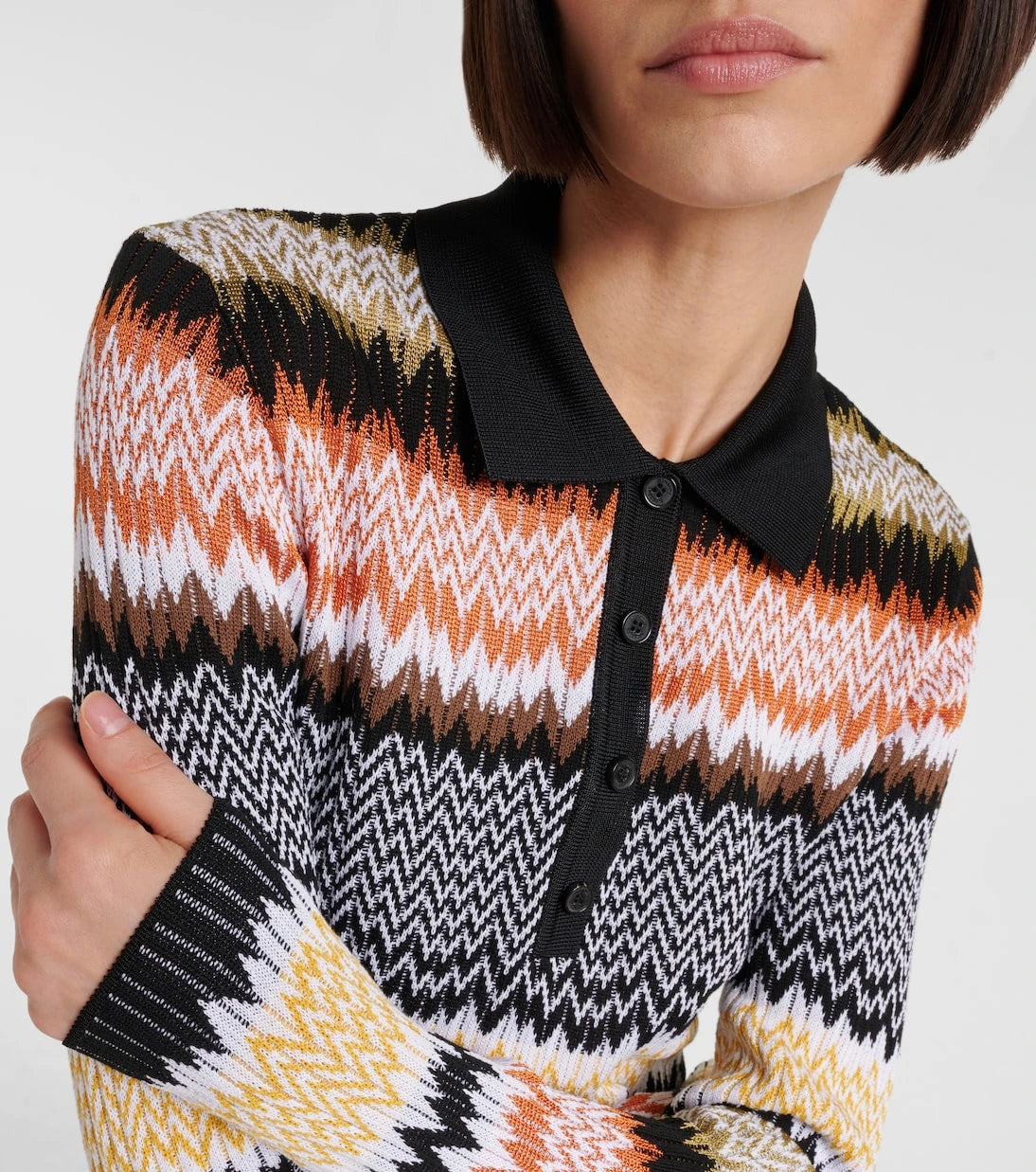 Missoni - Zigzag polo sweater
