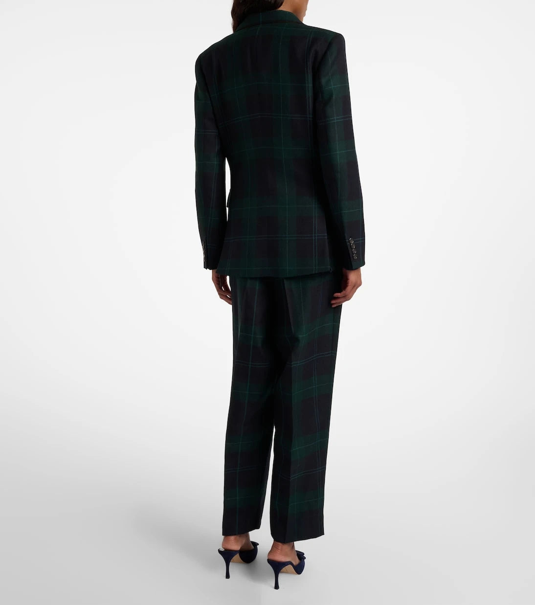 Polo Ralph Lauren - Belted checked high-rise wool tapered pants