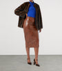 Marina Rinaldi Brown Faux Fur Coat
