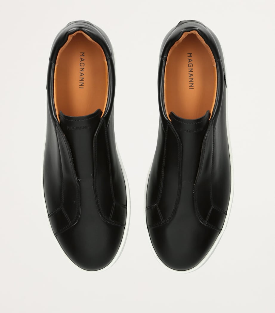 Leather Laceless Sneakers