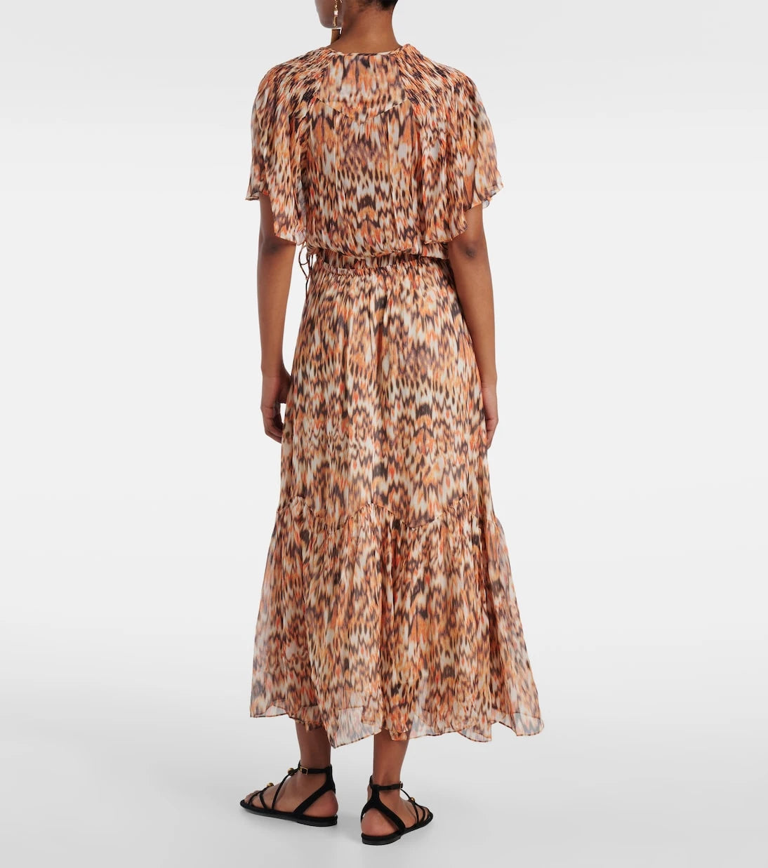 Isabel Marant - Odelia printed gathered silk midi dress