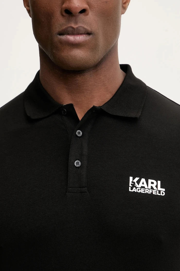 Тениска с яка Karl Lagerfeld