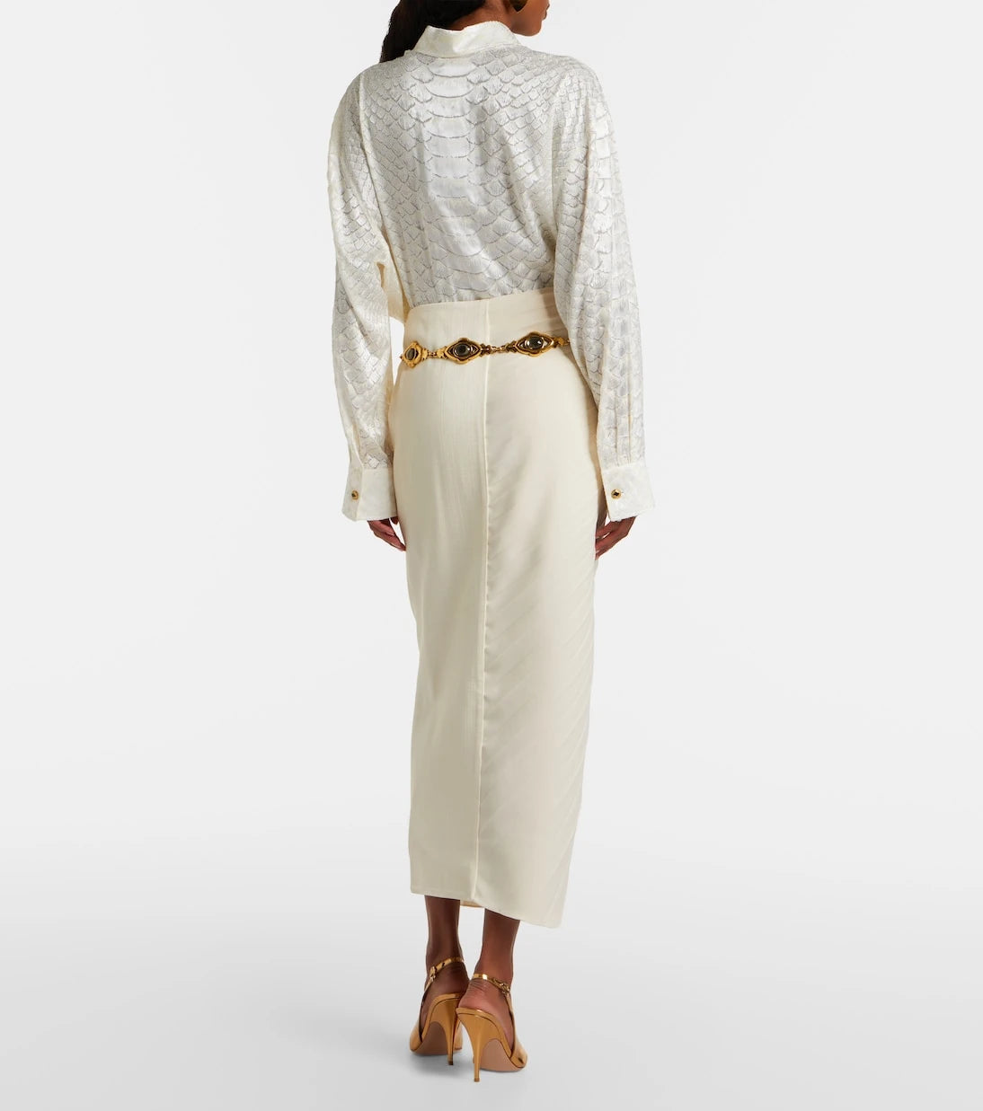 Roberto Cavalli - Pleated midi skirt