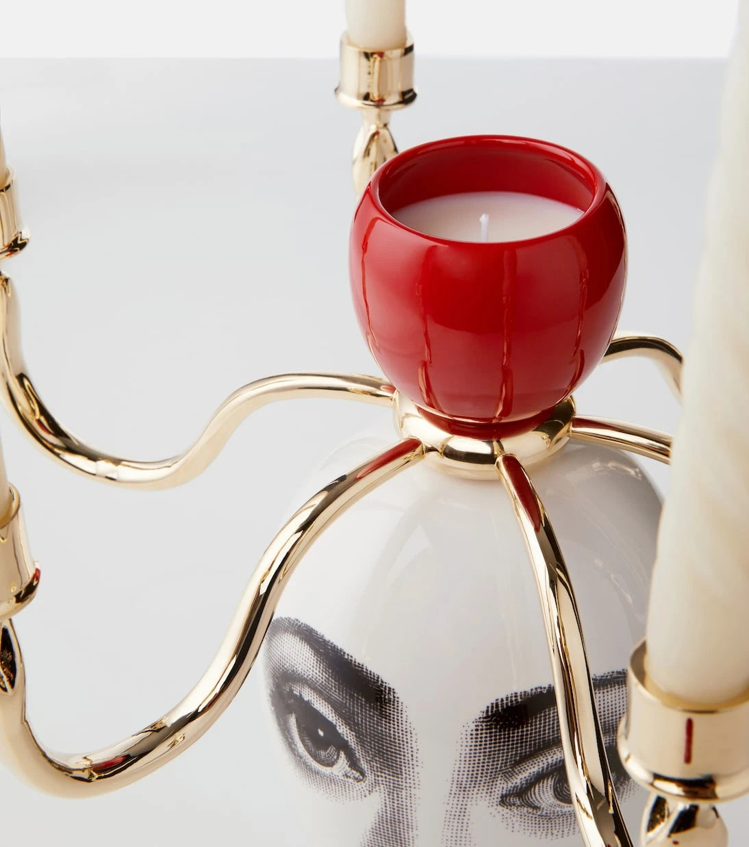 Fornasetti - Sul Tardi candle holder with scented candles