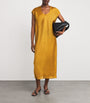 Yellow Silk Darby Midi Dress