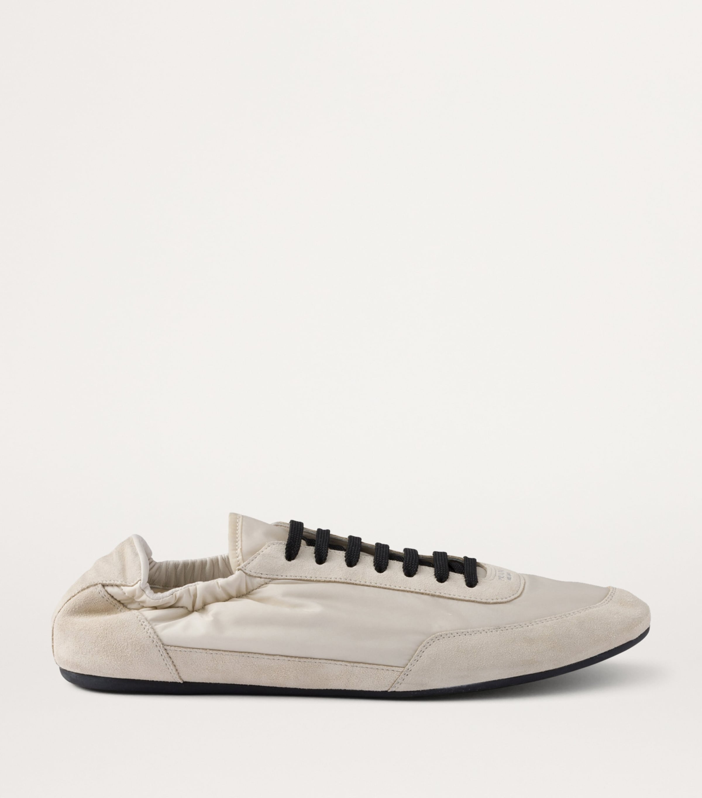 Re-Nylon and Suede Collapse Sneakers