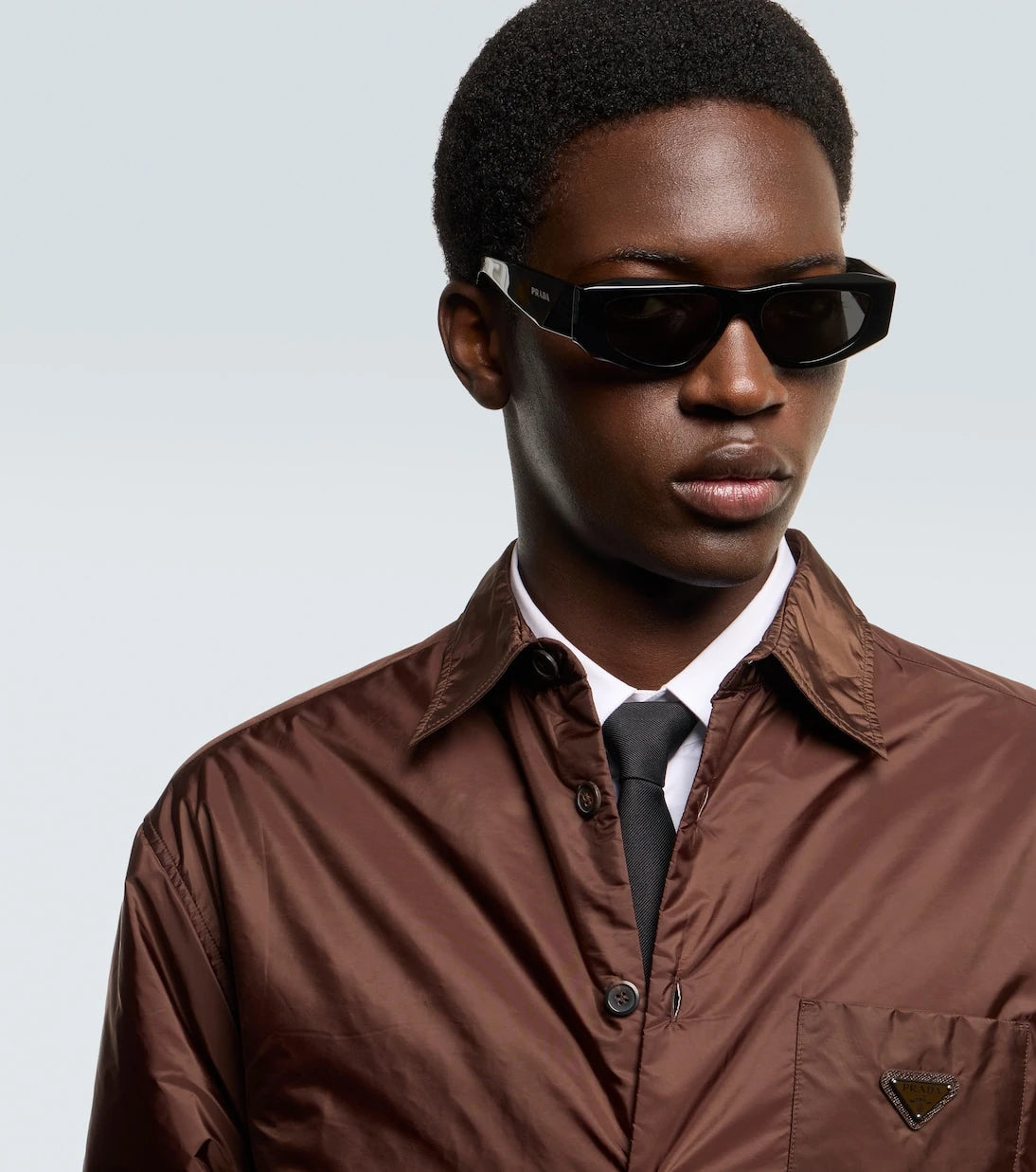 Prada - Prada Symbole rectangular sunglasses