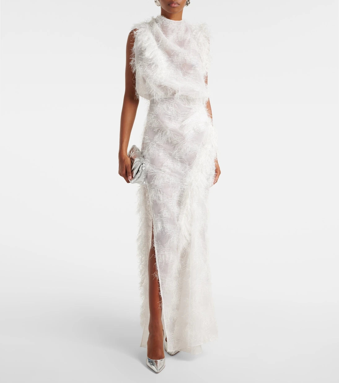 Maticevski - Alabaster silk-blend gown