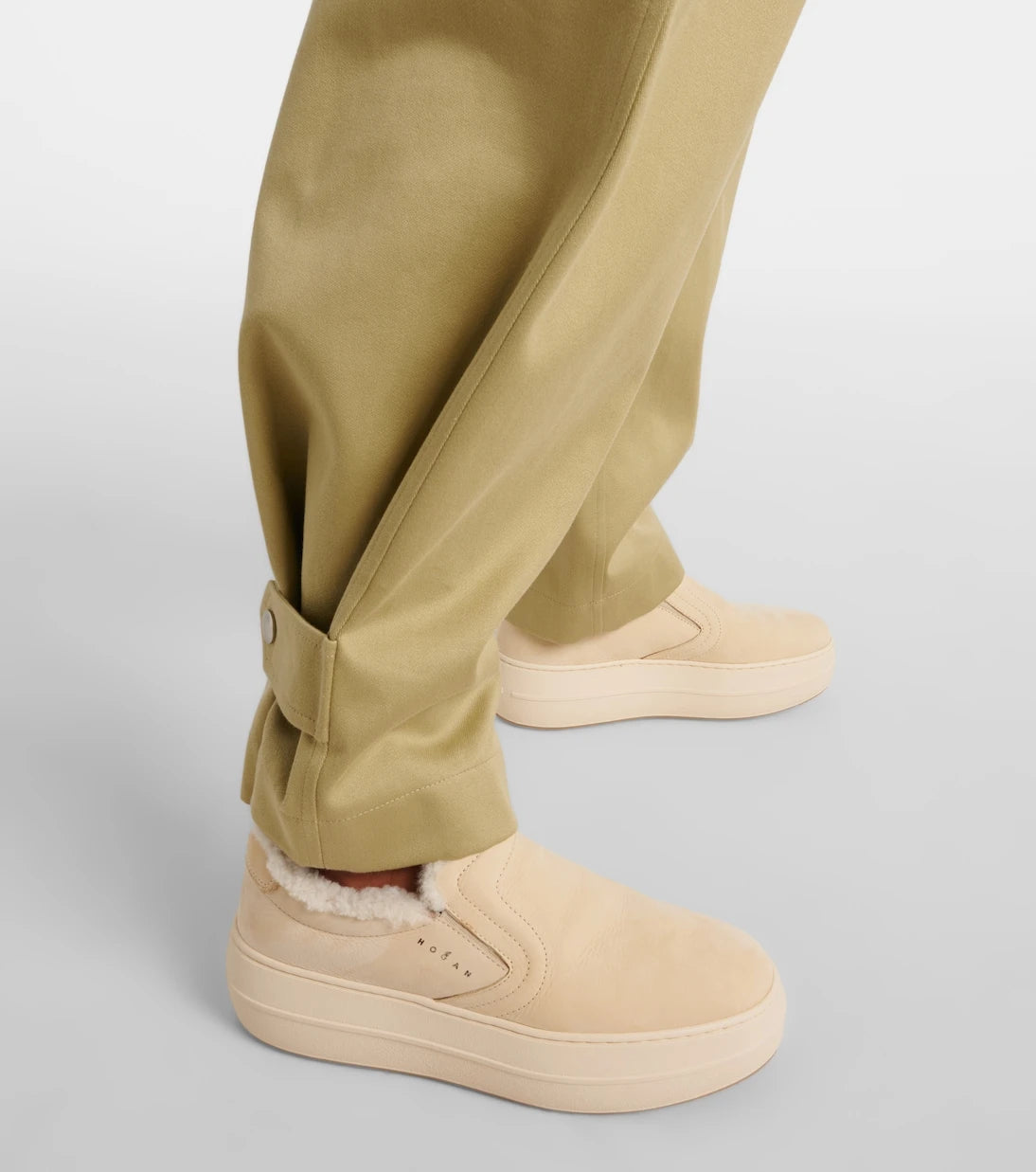 Hogan - Skyscraper suede platform slip-on sneakers