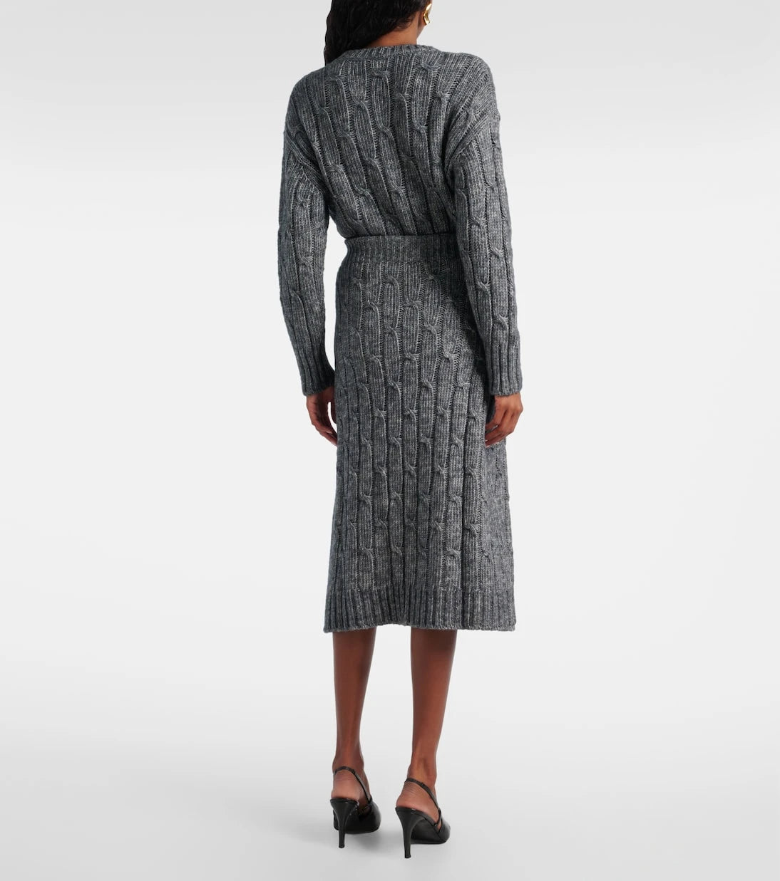 'S Max Mara - Otello cotton and wool-blend midi skirt