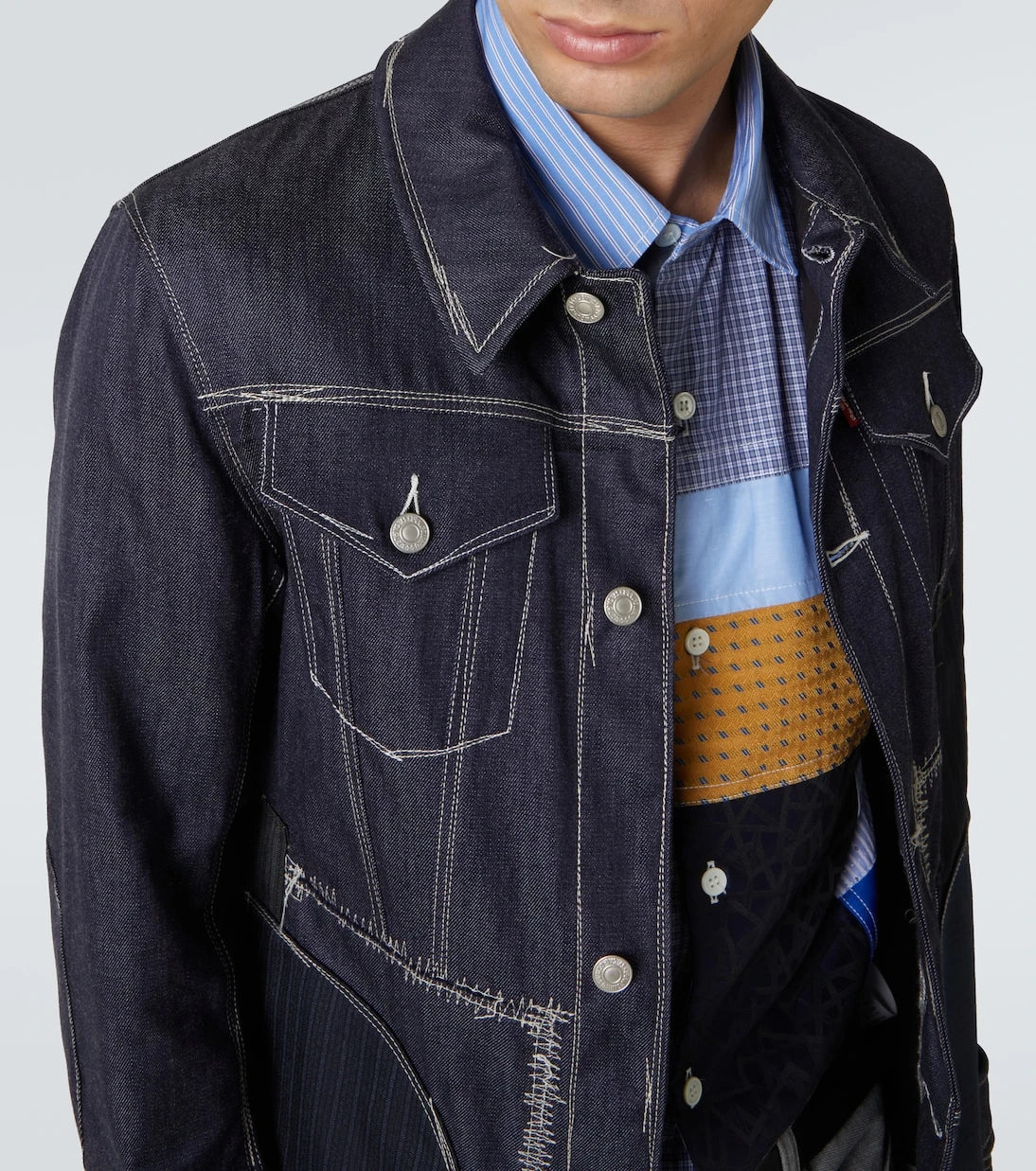 Junya Watanabe - x Levi's® patchwork jacket