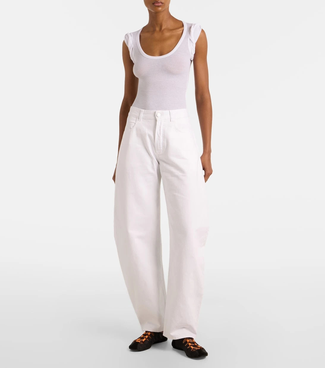 Alaïa - Ribbed-knit bodysuit