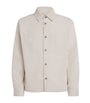 A.P.C. White Cotton Corduroy Leon Overshirt