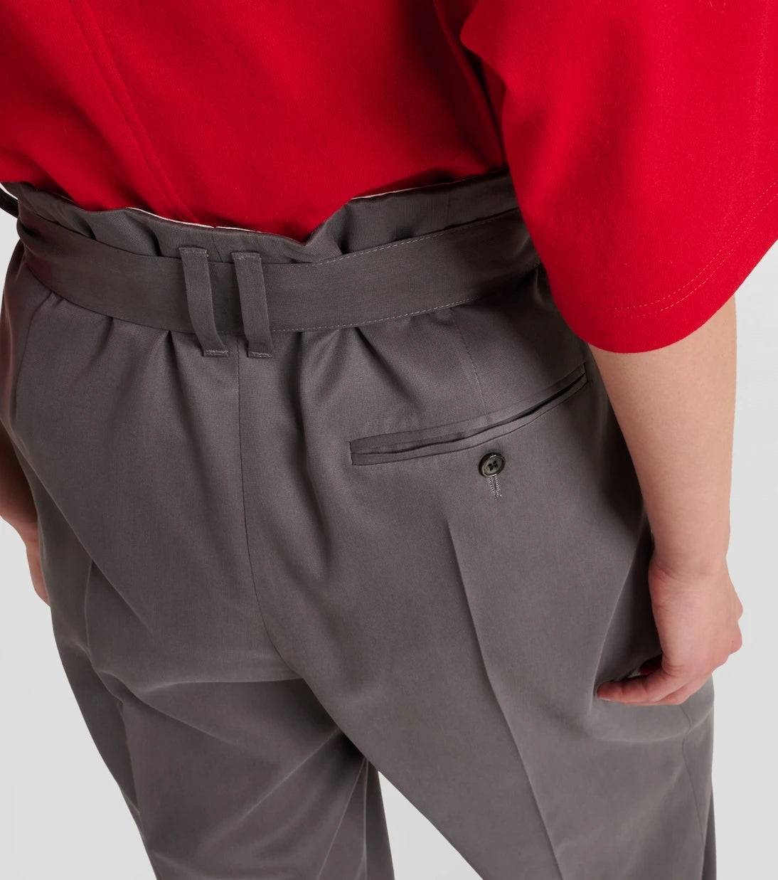 The Row - Lonan high-rise silk straight pants
