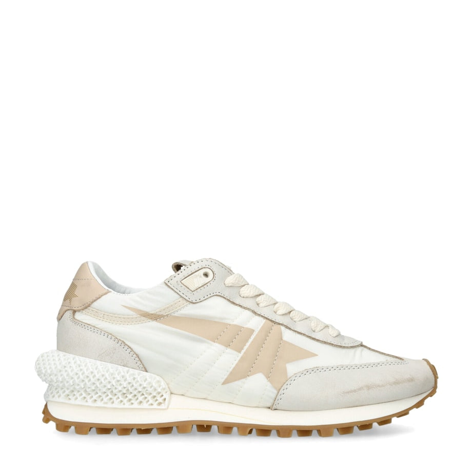 Golden Goose Beige Running Marathon Sneakers
