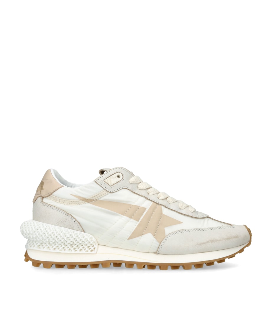 Golden Goose Beige Running Marathon Sneakers
