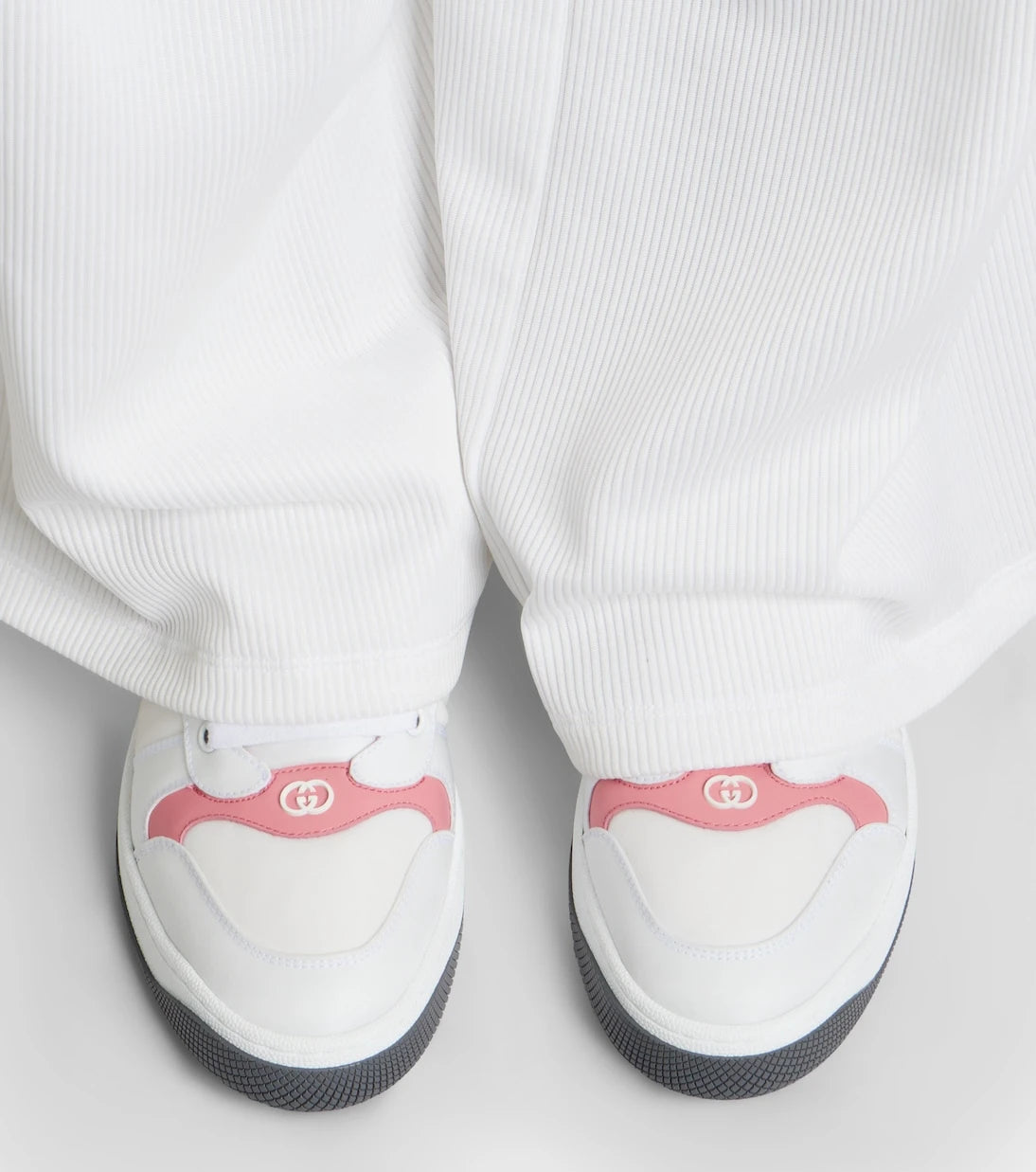 Gucci - Screener leather-trimmed sneakers