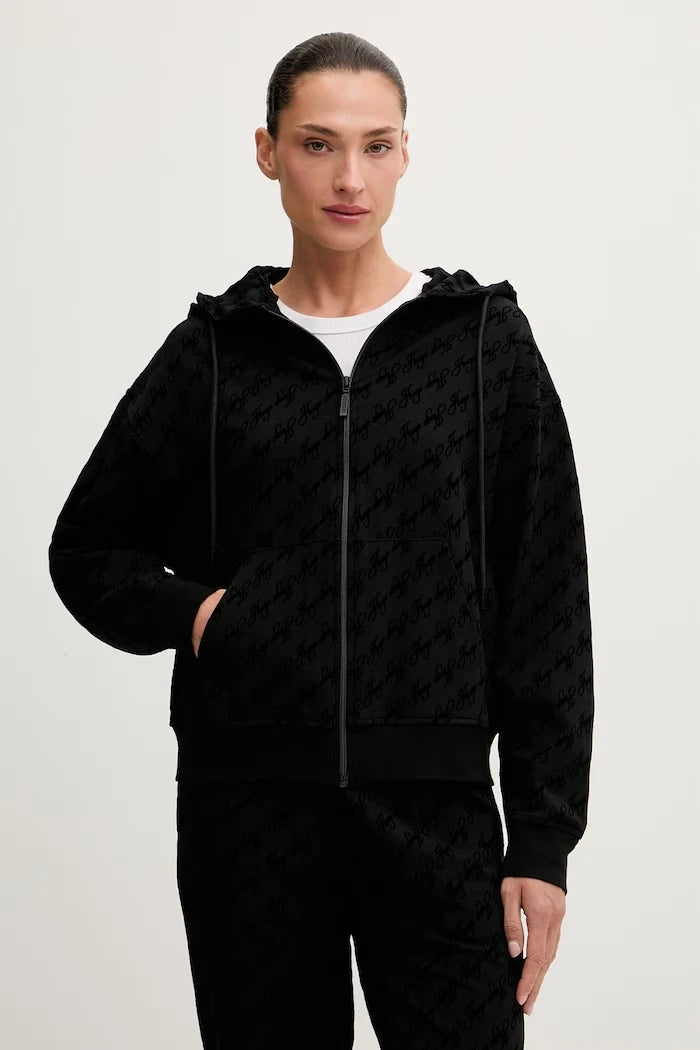 HUGO kadın pamuklu ev sweatshirt FLOKKY_JACKET