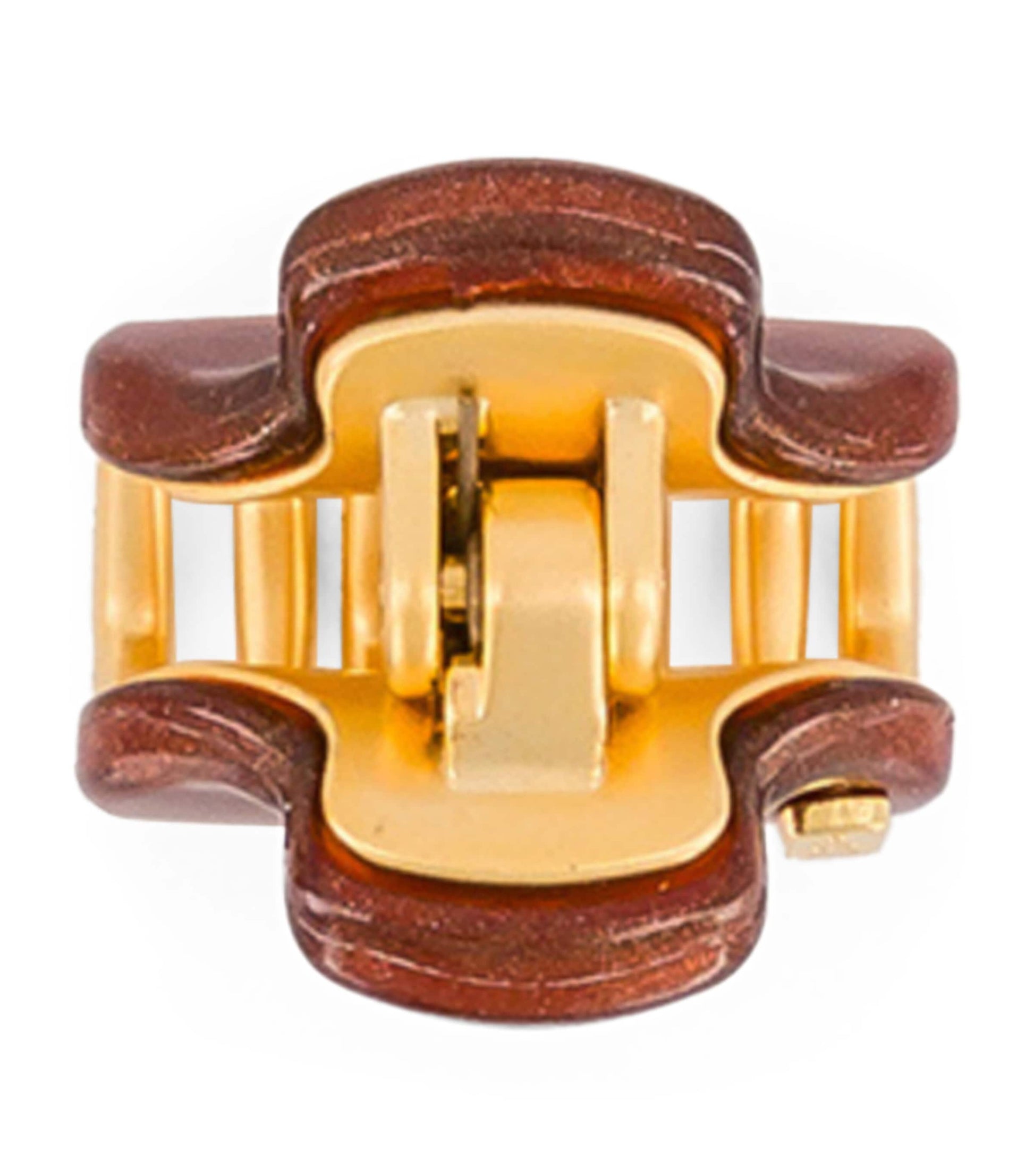 Alexandre de Paris Mini Gold-Plated Claw Hair Clip