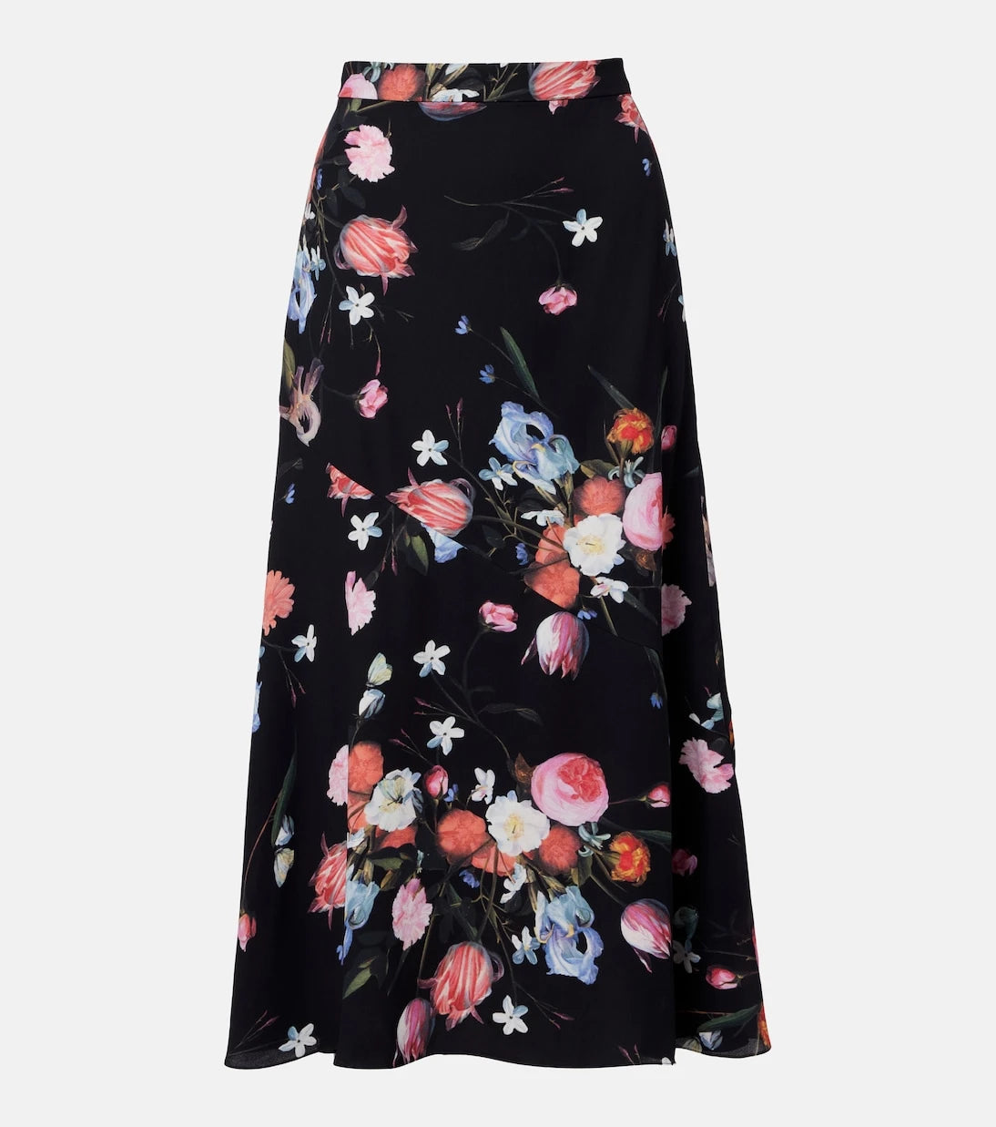 Erdem - Floral crêpe midi skirt