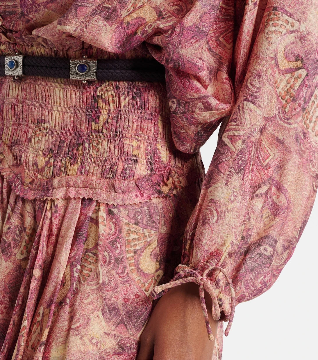 Isabel Marant - Charis printed ruffled silk blouse