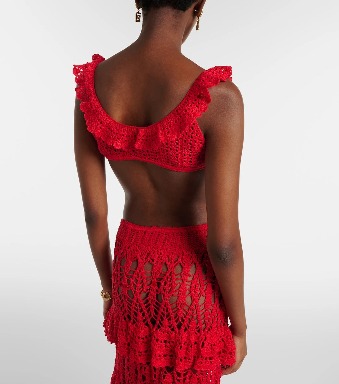 Anna Kosturova - Brigitte crochet cotton bra top