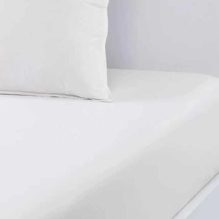 Памучен чаршаф с ластик BOSS BEBOSS White 90 x 200 cm