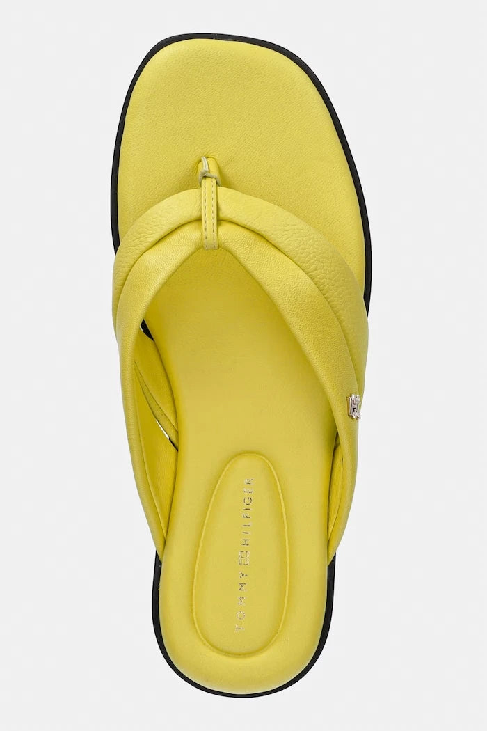 Tommy Hilfiger Kadın Deri Parmak Arası Terlik ELEVATED TOE POST LTH SANDAL